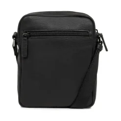 Bolso de hombro de cuero Soft Vintage negro