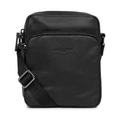 Bolso de hombro de cuero Soft Vintage negro