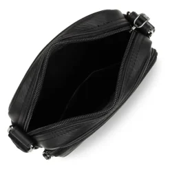 Bolso de hombro de cuero Soft Vintage negro