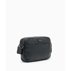 Bolso de hombro de piel con águila grabada integral