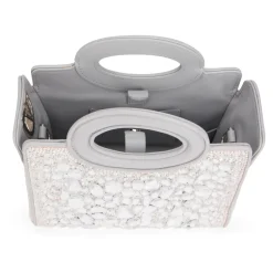 Bolso de mano con pedrería