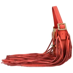 Bolso de Piel con Flecos