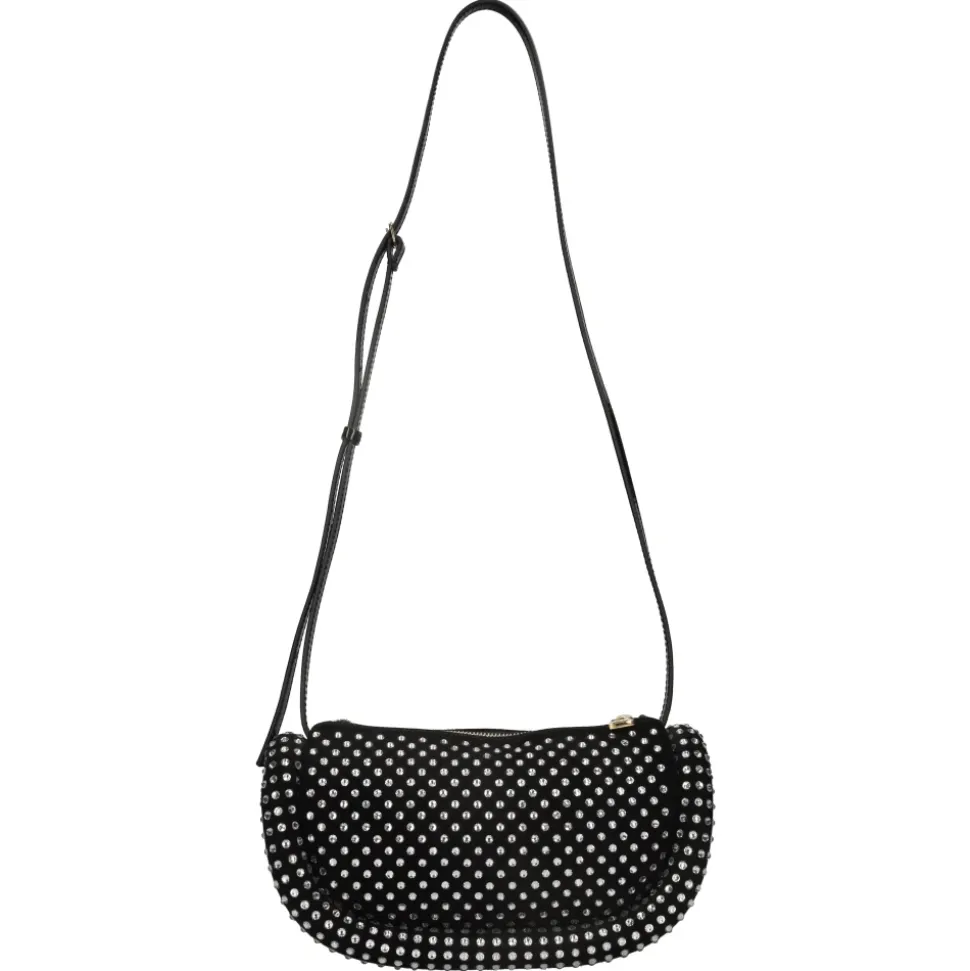 Bolso de piel y pedrería