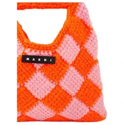 Bolso Infantil Bicolor de Crochet Tejido