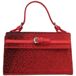 Bolso Mini de Satén y Pedrería