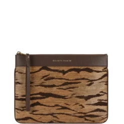 Bolso tipo neceser con estampado de tigre