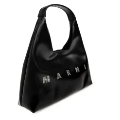 Bolso Tote con Logo y Adorno de Cristal