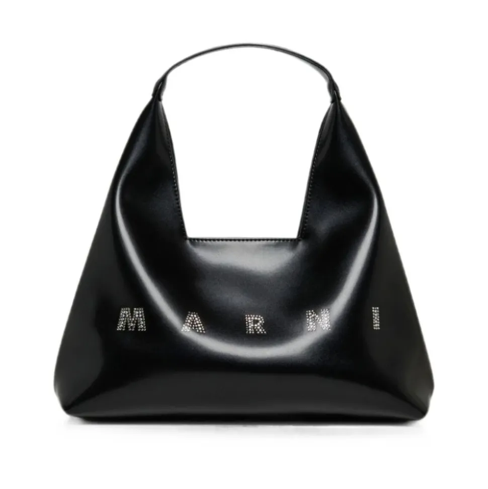 Bolso Tote con Logo y Adornos de Cristal