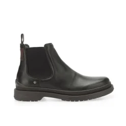 Bota de cuero Chelsea con efecto patinado