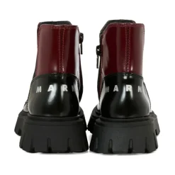 Bota de Cuero con Paneles 82046
