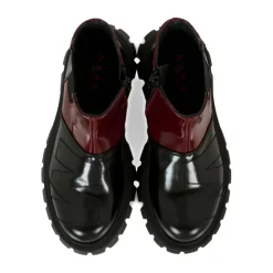 Bota de Cuero con Paneles 82046