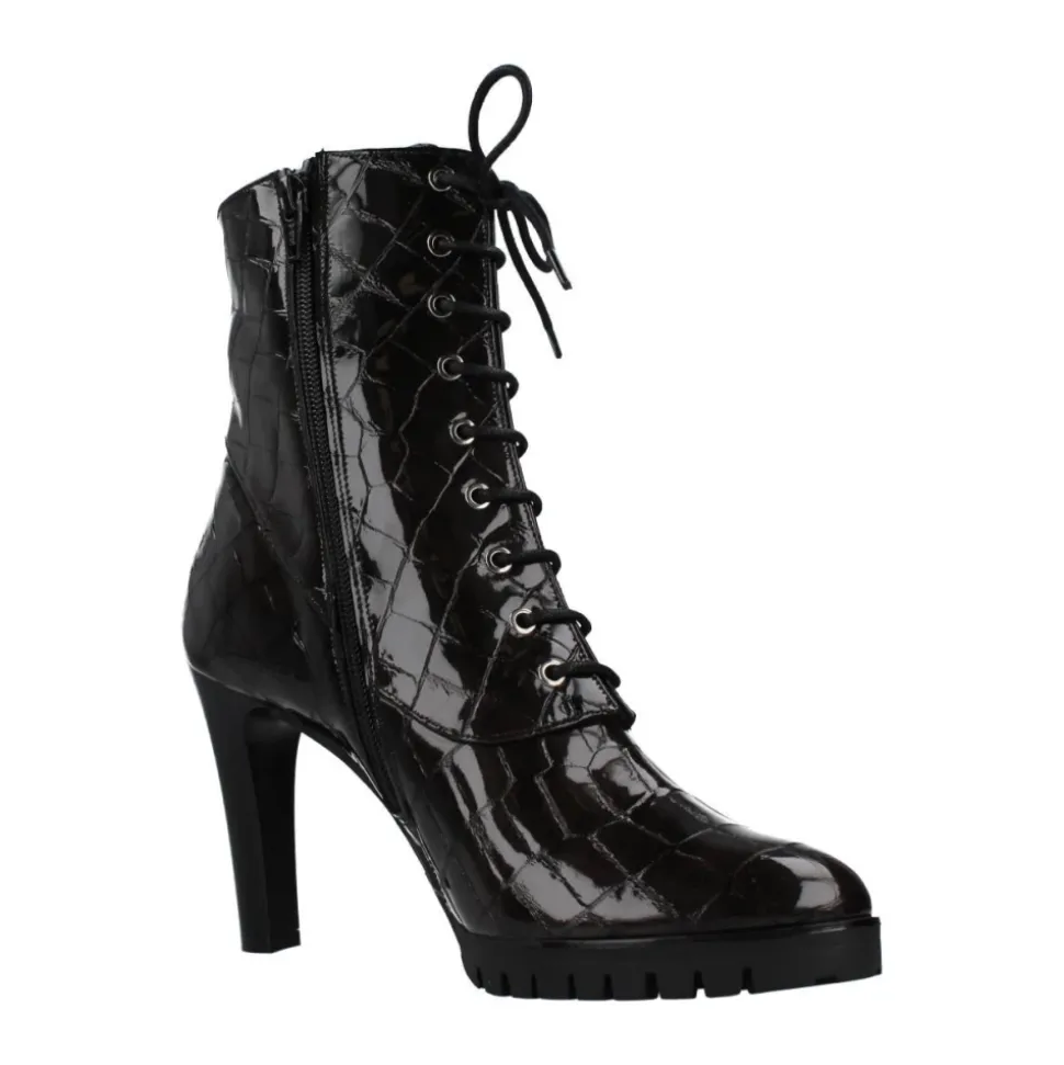 Bota de Tacón con Cordones