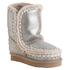 Bota Eskimo con ribete de ganchillo