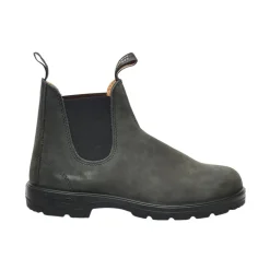 Botas Beatles de Cuero Negro Gris