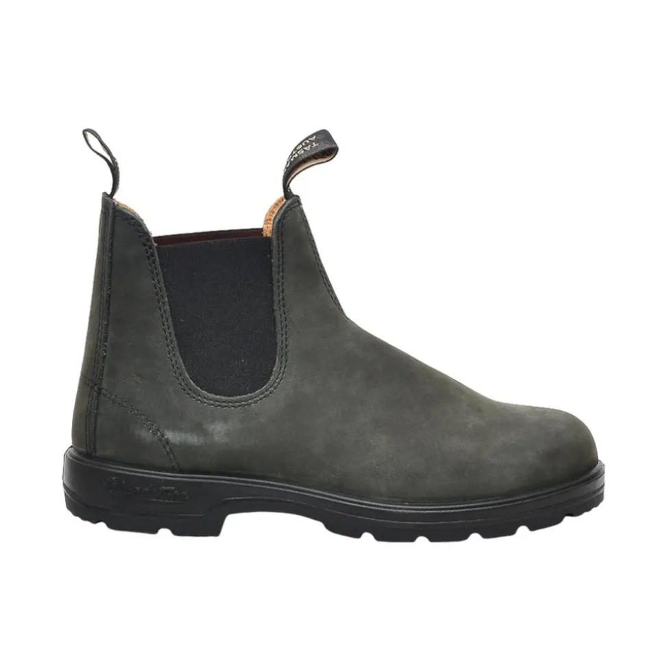 Botas Beatles de Cuero Negro Gris