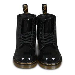 Botas Biker de Charol Negro Lamper