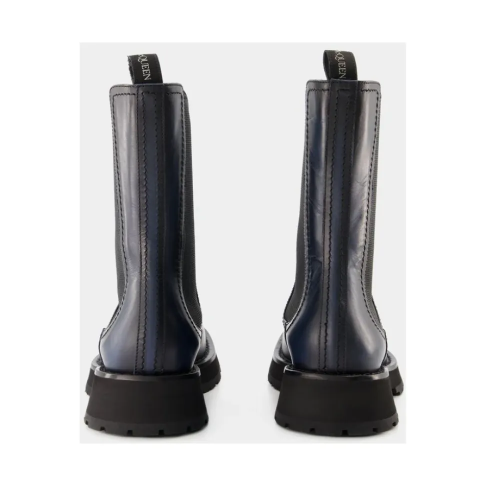 Botas Chelsea clásicas de piel de becerro lisa