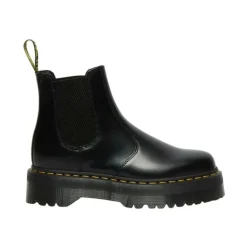 Botas Chelsea con Plataforma de Piel Lisa 2976
