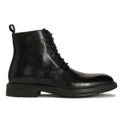 Botas clásicas negras de cuero liso