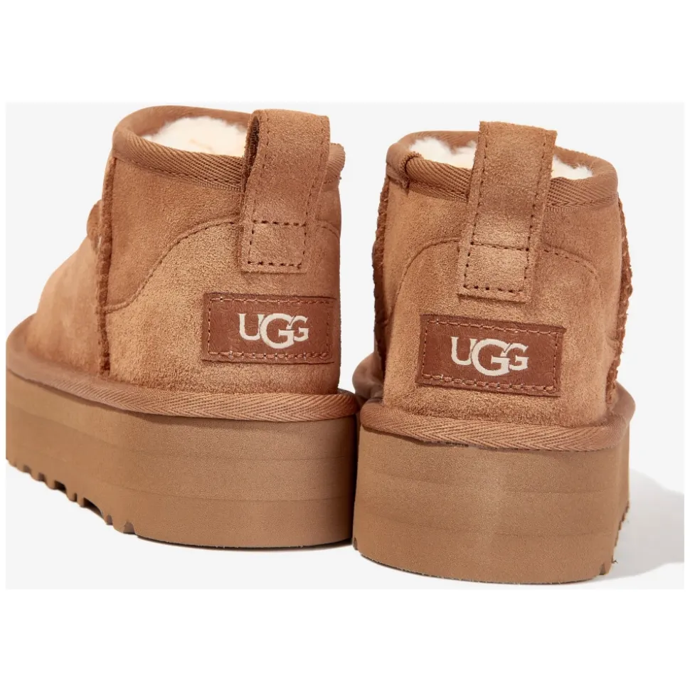 Botas Clásicas Ultra Mini Plataforma en Marrón