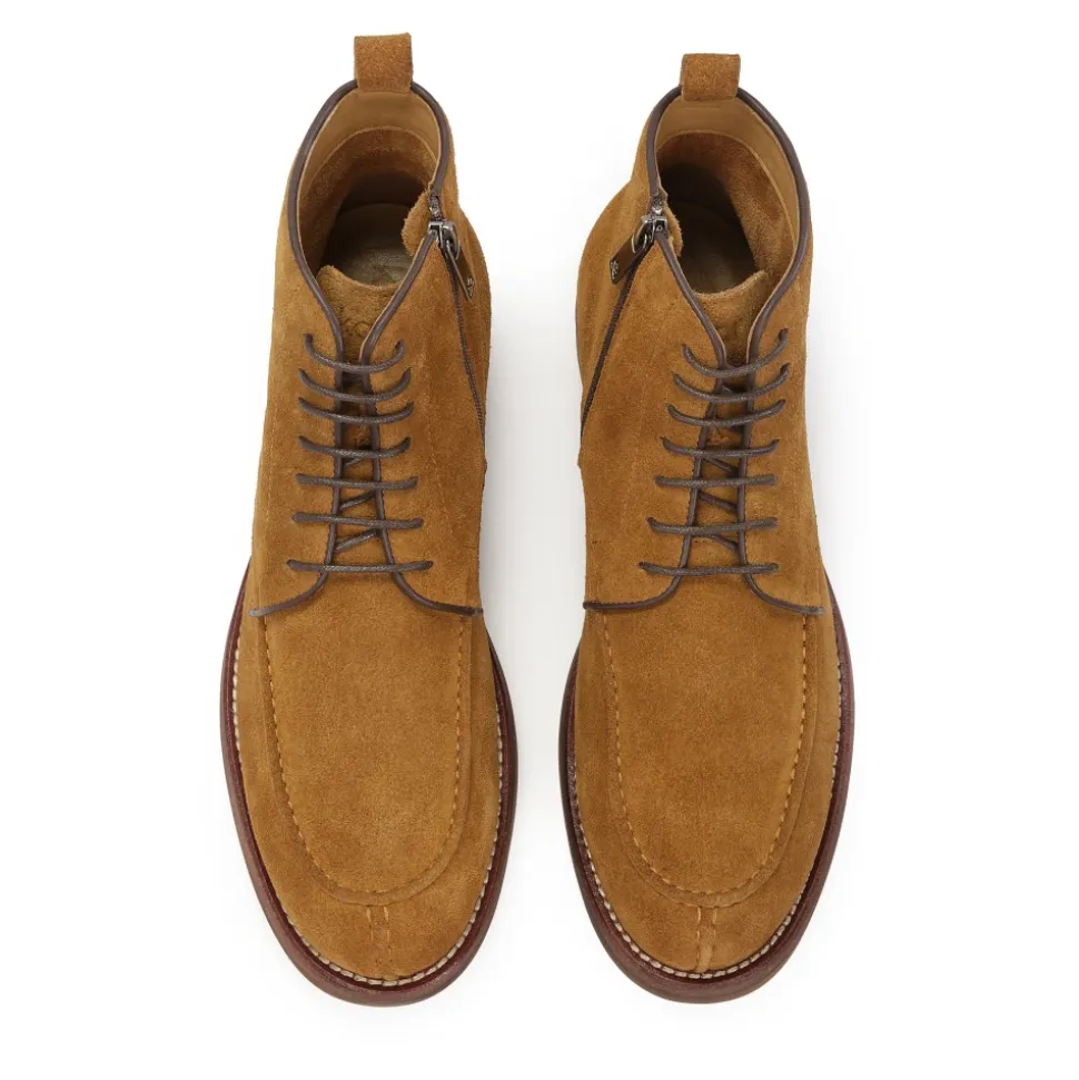 Botas de ante marrón claro para hombre