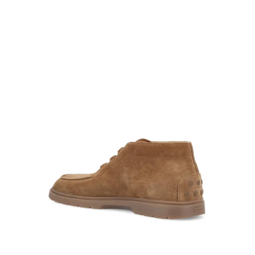 Botas de Ante Marrón con Cordones
