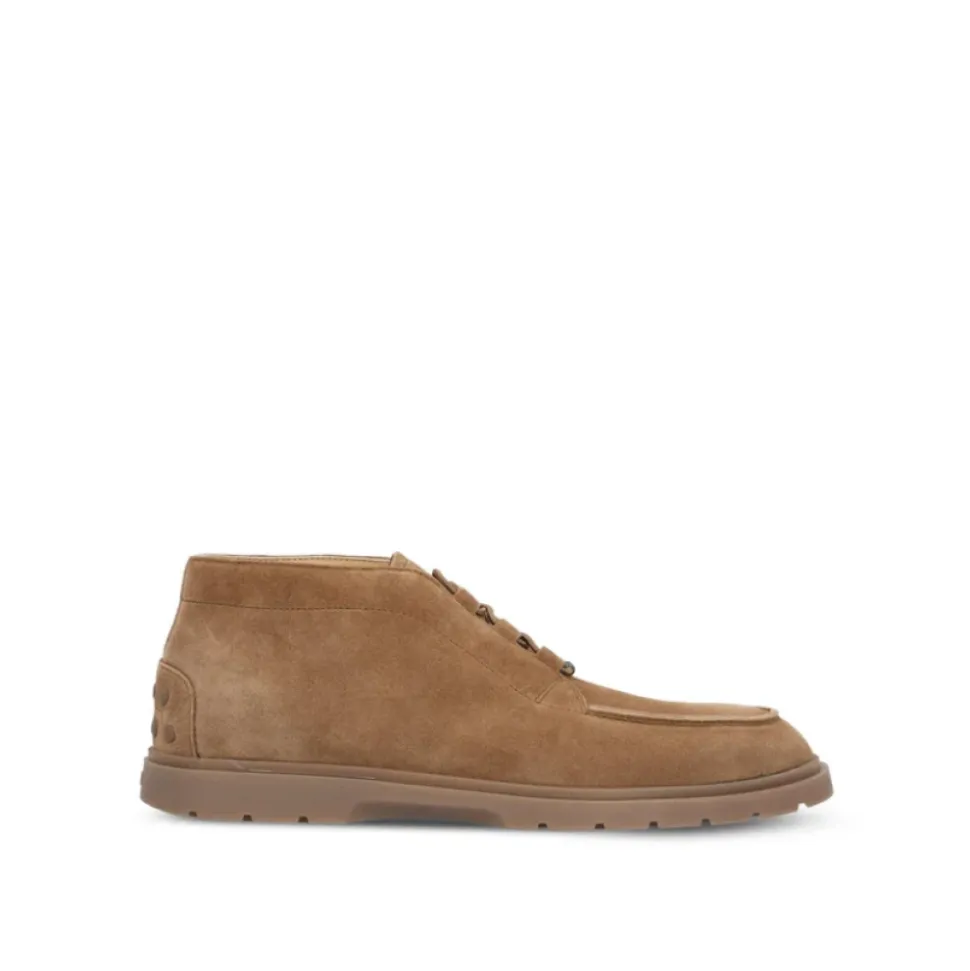 Botas de Ante Marrón con Cordones
