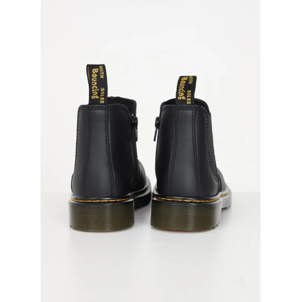 Botas de cuero con cremallera