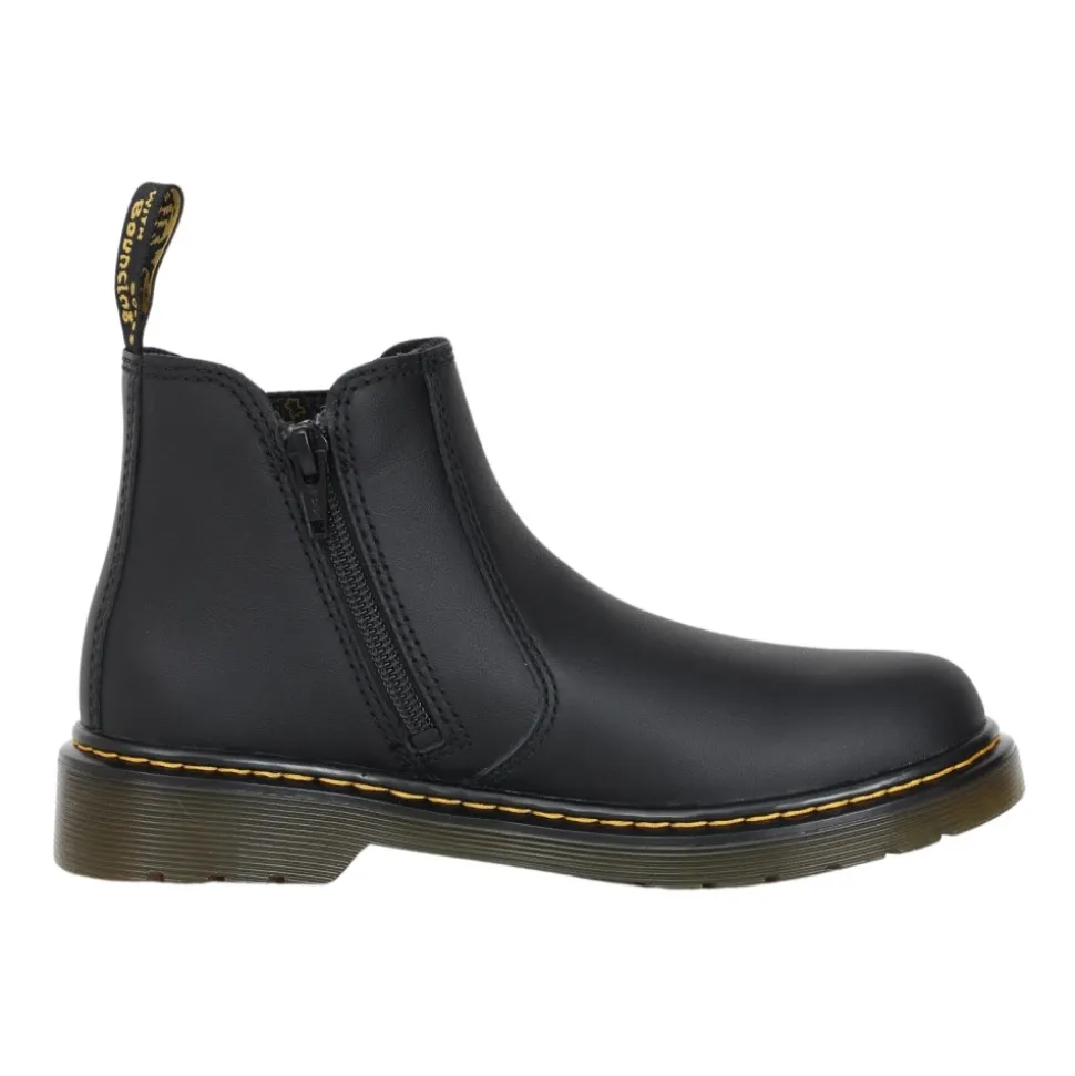 Botas de cuero con cremallera