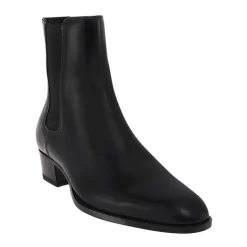Botas de cuero con inserción elástica