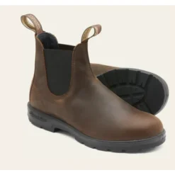 Botas de Cuero Marrón Rústico
