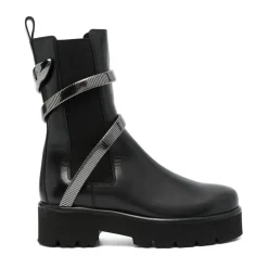 Botas de Cuero Negras