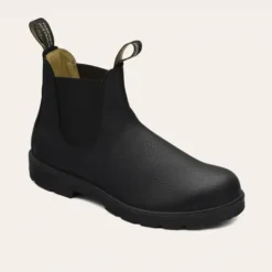 Botas de Cuero Negro Estilo Beatles
