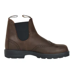 Botas de tobillo con diseño brogue clásico