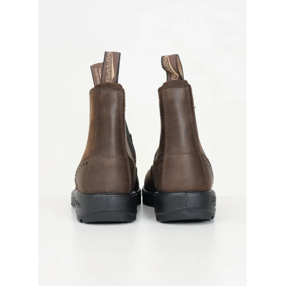 Botas de tobillo con diseño brogue clásico