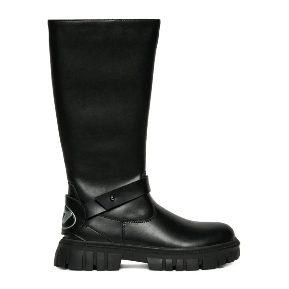 Botas D-Hammer Negras con Cierre de Cremallera Lateral