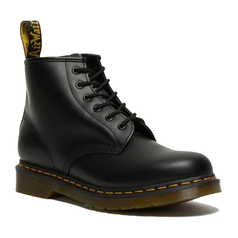 101 Botas Lisas - Clásicas Docs con Costuras Amarillas