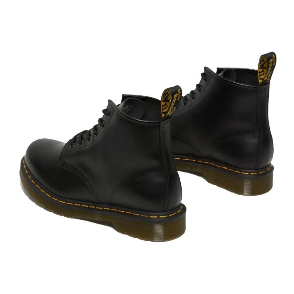 101 Botas Lisas - Clásicas Docs con Costuras Amarillas