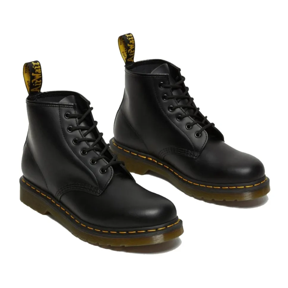 101 Botas Lisas - Clásicas Docs con Costuras Amarillas