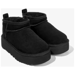 Botas Negras Plataforma Ultra Mini Clásicas