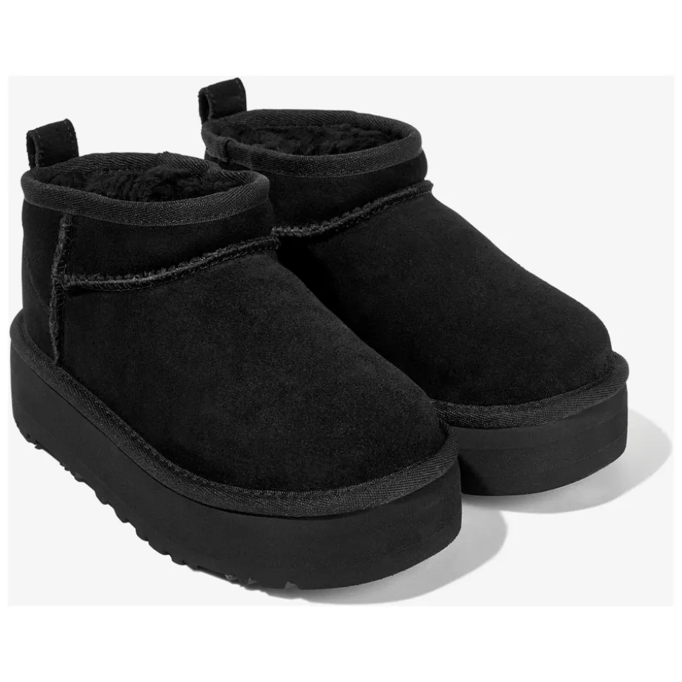 Botas Negras Plataforma Ultra Mini Clásicas