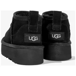 Botas Negras Plataforma Ultra Mini Clásicas
