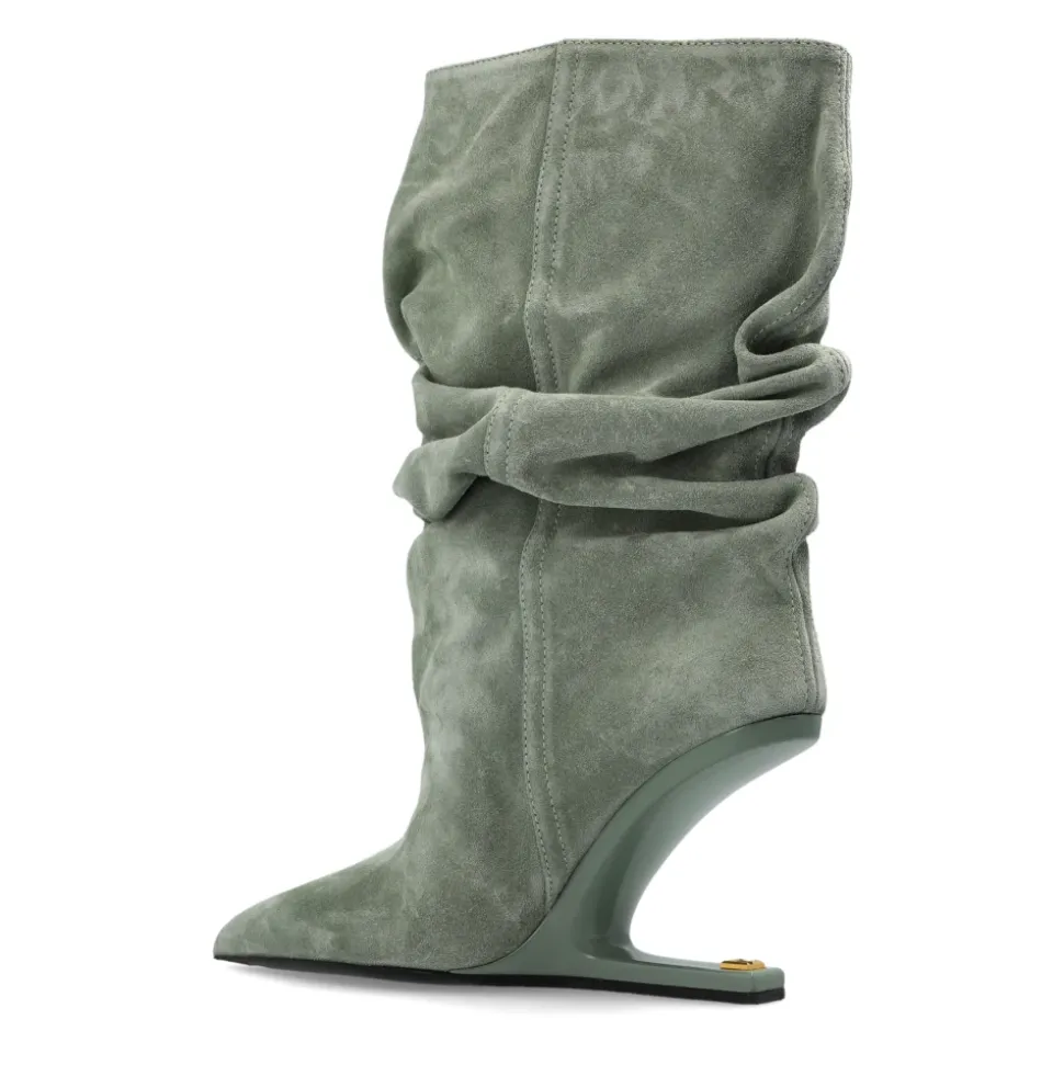 Botines al Tobillo de Ante sin Plataforma