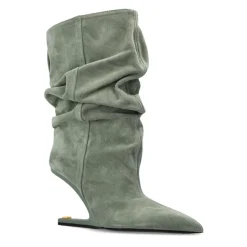 Botines al Tobillo de Ante sin Plataforma