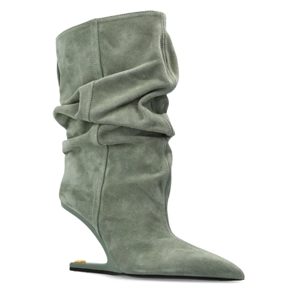 Botines al Tobillo de Ante sin Plataforma