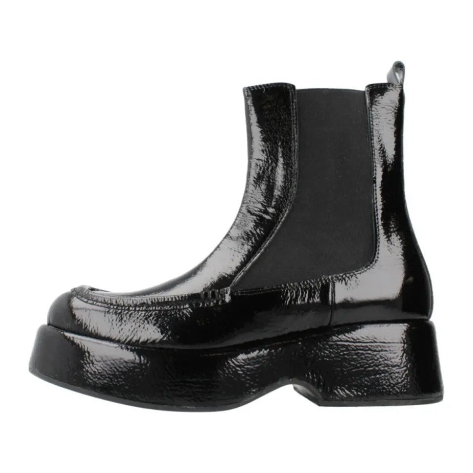 Botines Chelsea clásicos de cuero negro