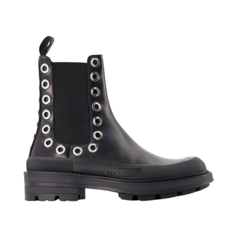 Botines Chelsea con Detalle de Ojales