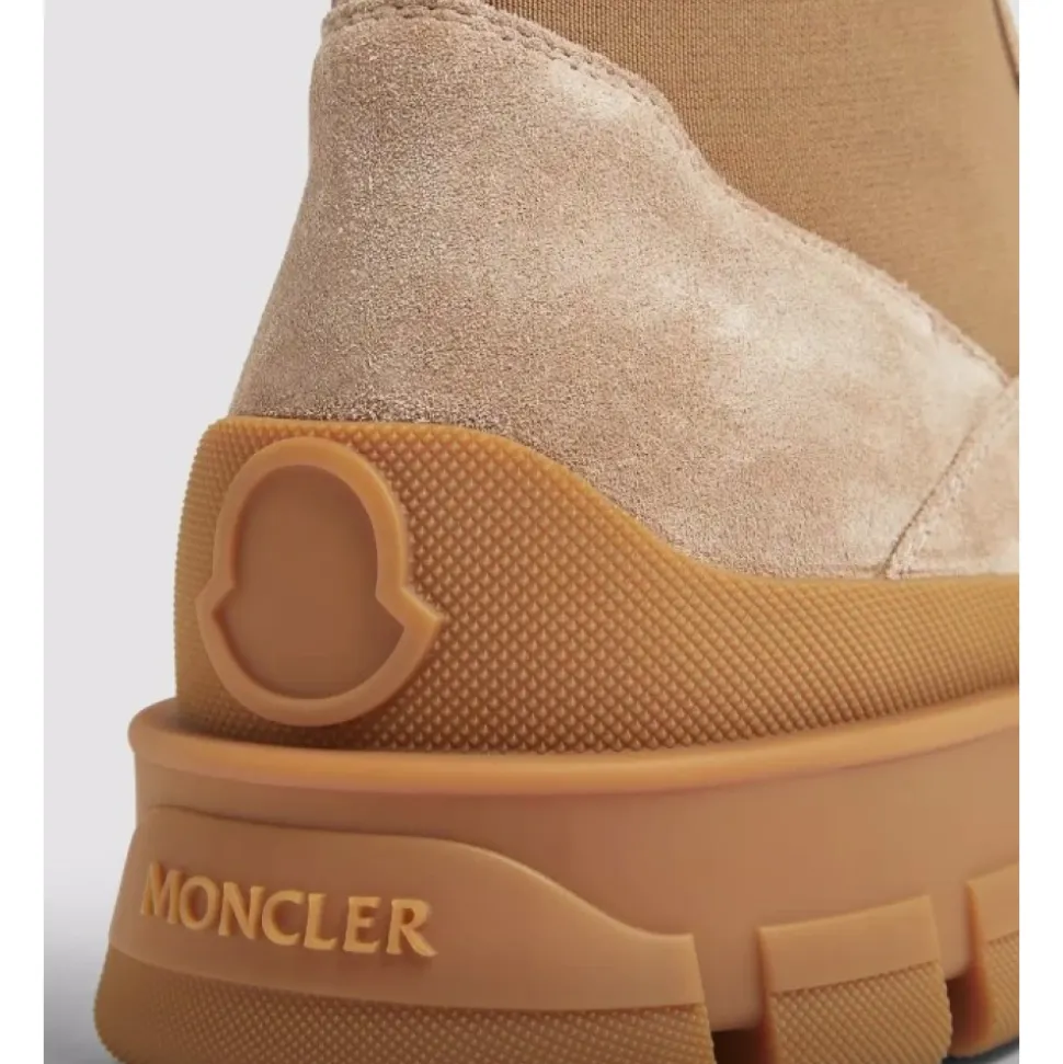 Botines Chelsea de Ante con Suela de Perfil
