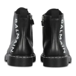 Botines de cuero con logo