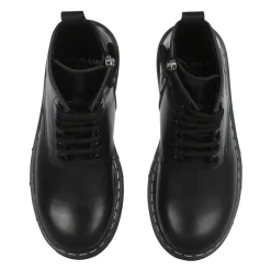 Botines de cuero con logo